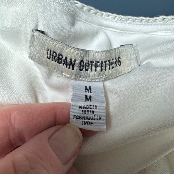 Urban Outfitters White Crochet Halter Dress Size Medium - Picture 7 of 10